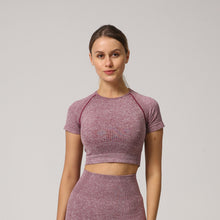 Load image into Gallery viewer, Women's Two Piece Short Sleeve Fitness Outfit | Premium Materials | Super Comfortable | Suitable for all Fitness Types