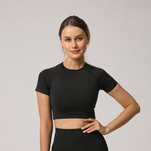 Load image into Gallery viewer, Women's Two Piece Short Sleeve Fitness Outfit | Premium Materials | Super Comfortable | Suitable for all Fitness Types