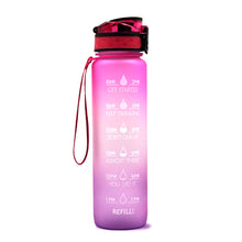 Load image into Gallery viewer, Motivational 1L Water Bottle for Boosting Daily Water Intake | BPA-Free Tritan Plastic | Removable Strainer | Easy to Clean | Ideal Gift Choice