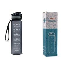 Load image into Gallery viewer, Motivational 1L Water Bottle for Boosting Daily Water Intake | BPA-Free Tritan Plastic | Removable Strainer | Easy to Clean | Ideal Gift Choice