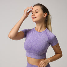 Load image into Gallery viewer, Women's Two Piece Short Sleeve Fitness Outfit | Premium Materials | Super Comfortable | Suitable for all Fitness Types