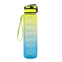 Load image into Gallery viewer, Motivational 1L Water Bottle for Boosting Daily Water Intake | BPA-Free Tritan Plastic | Removable Strainer | Easy to Clean | Ideal Gift Choice
