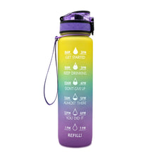 Load image into Gallery viewer, Motivational 1L Water Bottle for Boosting Daily Water Intake | BPA-Free Tritan Plastic | Removable Strainer | Easy to Clean | Ideal Gift Choice
