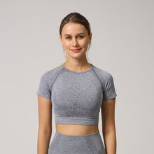 Load image into Gallery viewer, Women&#39;s Two Piece Short Sleeve Fitness Outfit | Premium Materials | Super Comfortable | Suitable for all Fitness Types
